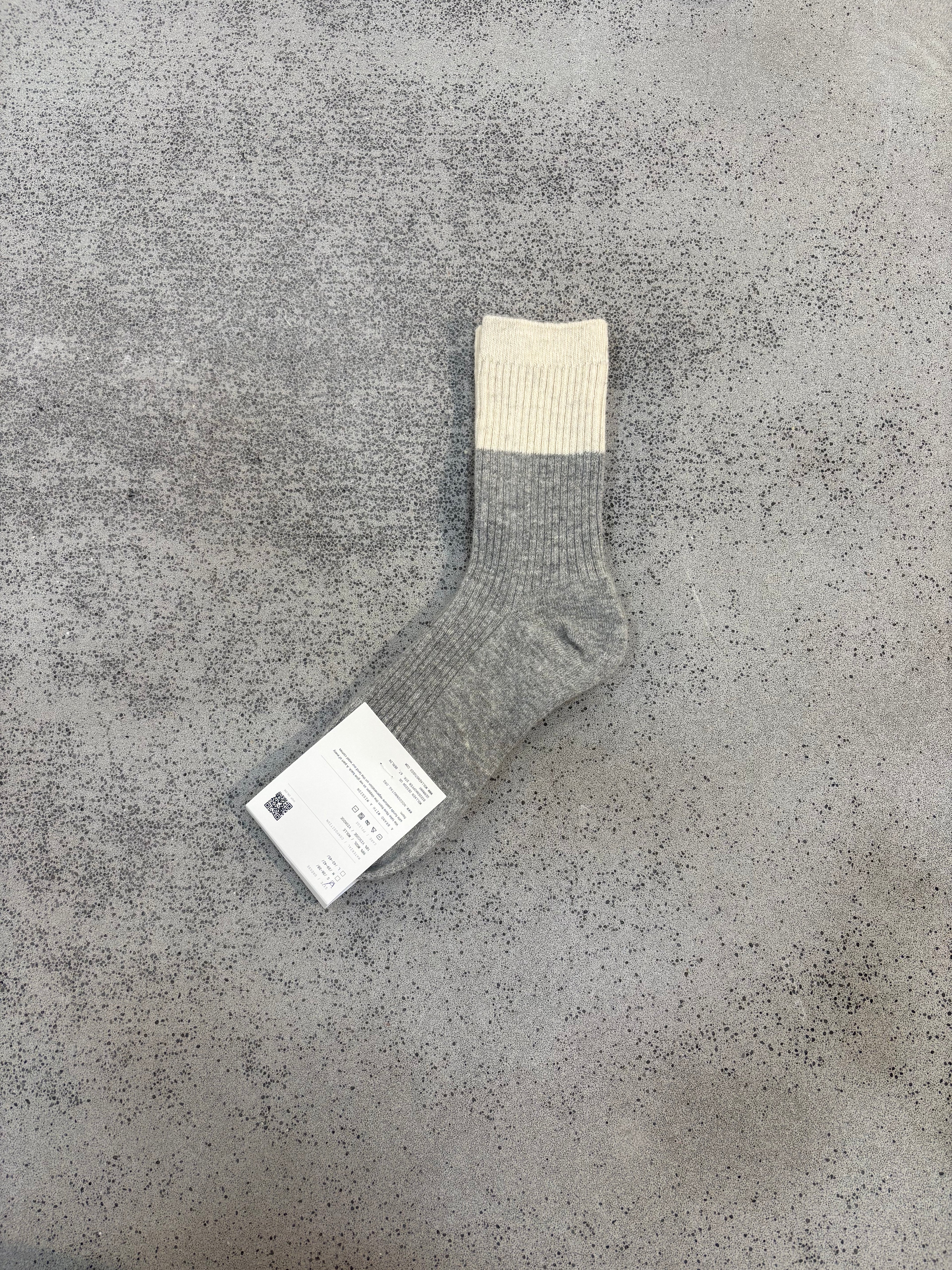 Wollsocken Braun/Grau