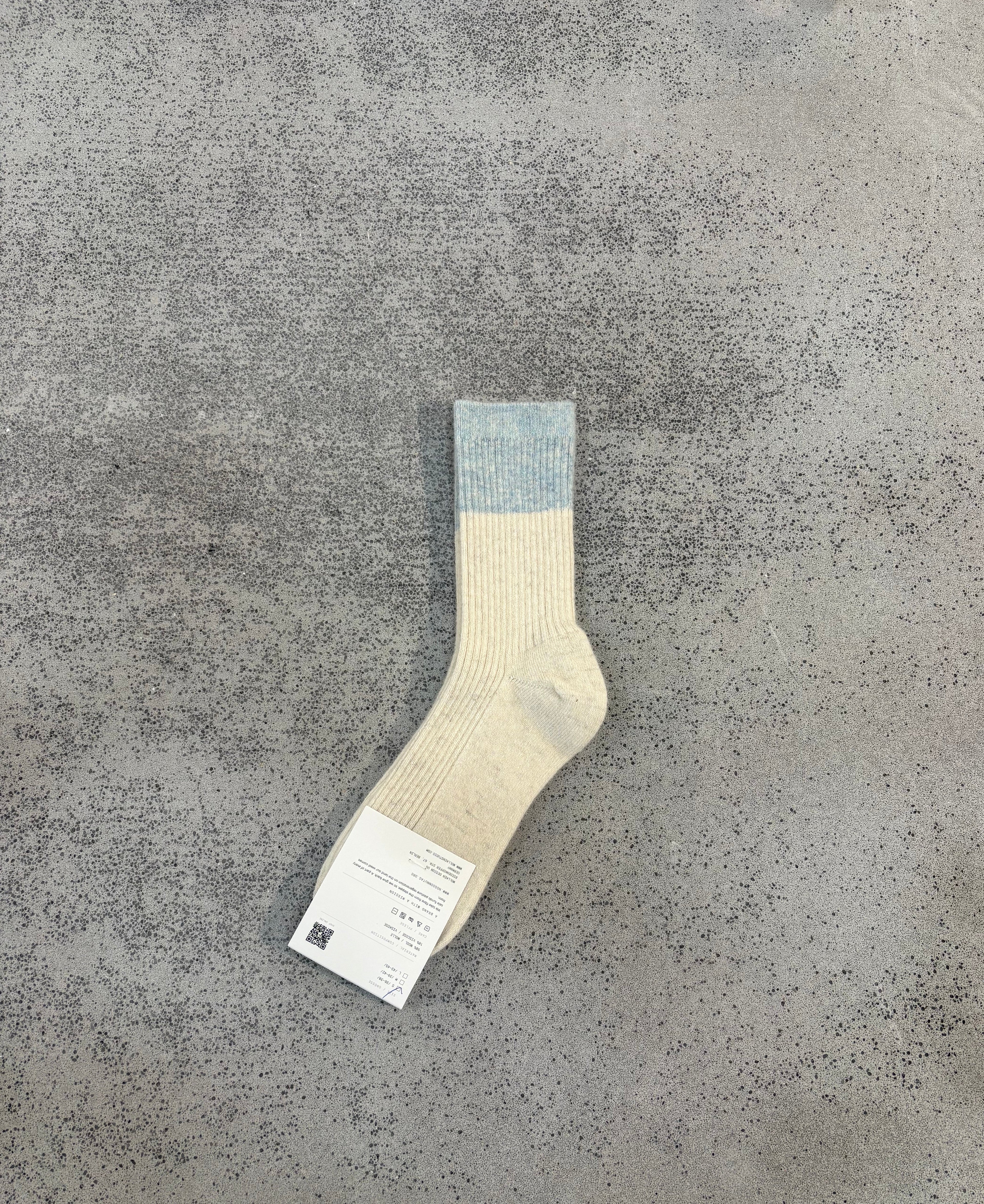 Wollsocken mit Bündchen