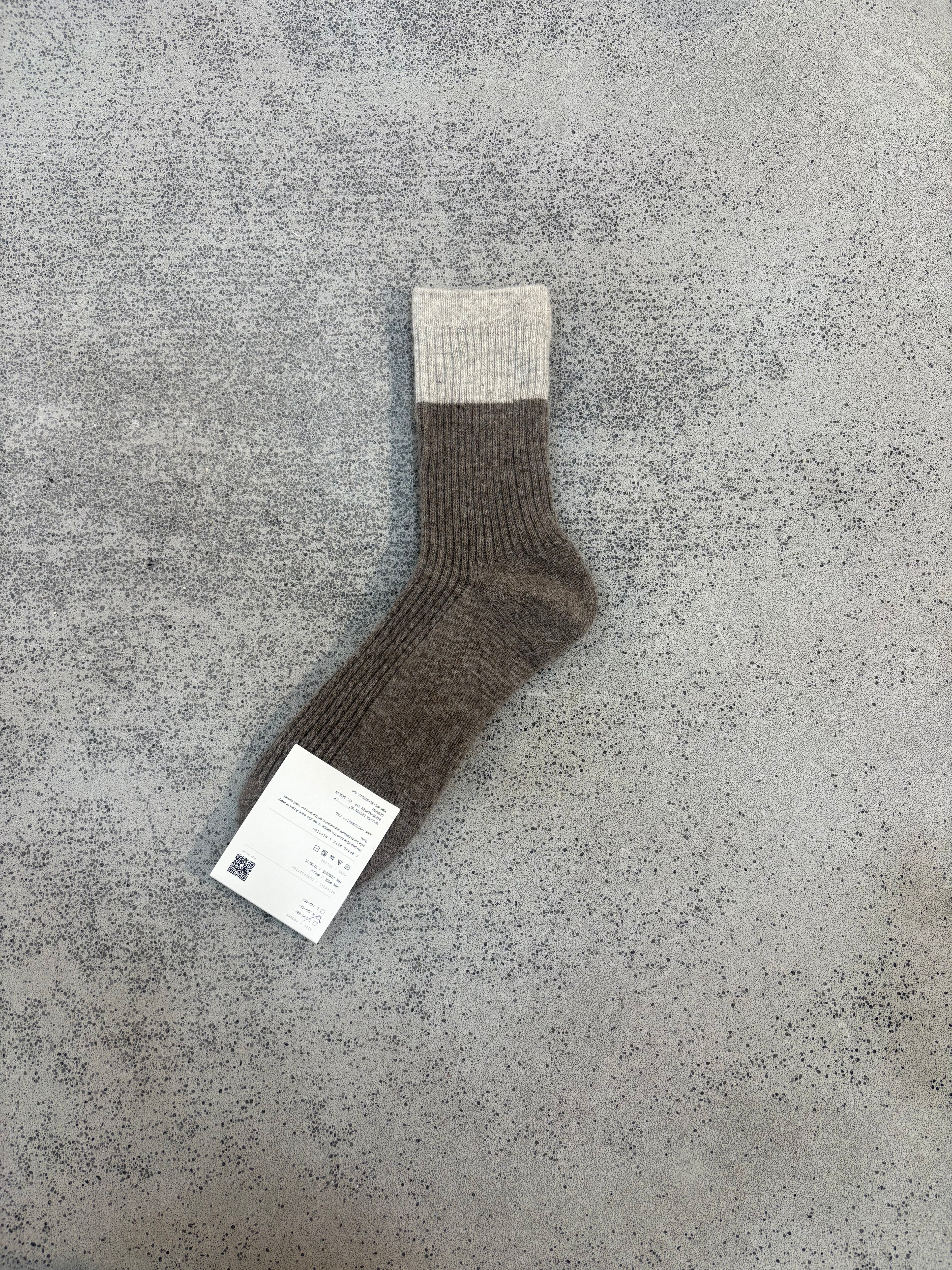 Wollsocken mit Bündchen