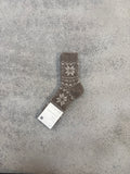 Wollsocken Schneemuster