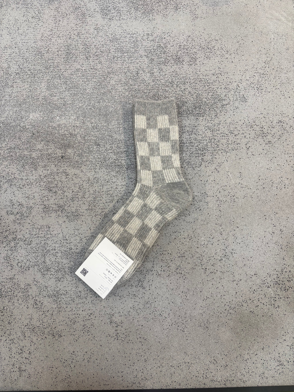 Wollsocken Quadrat