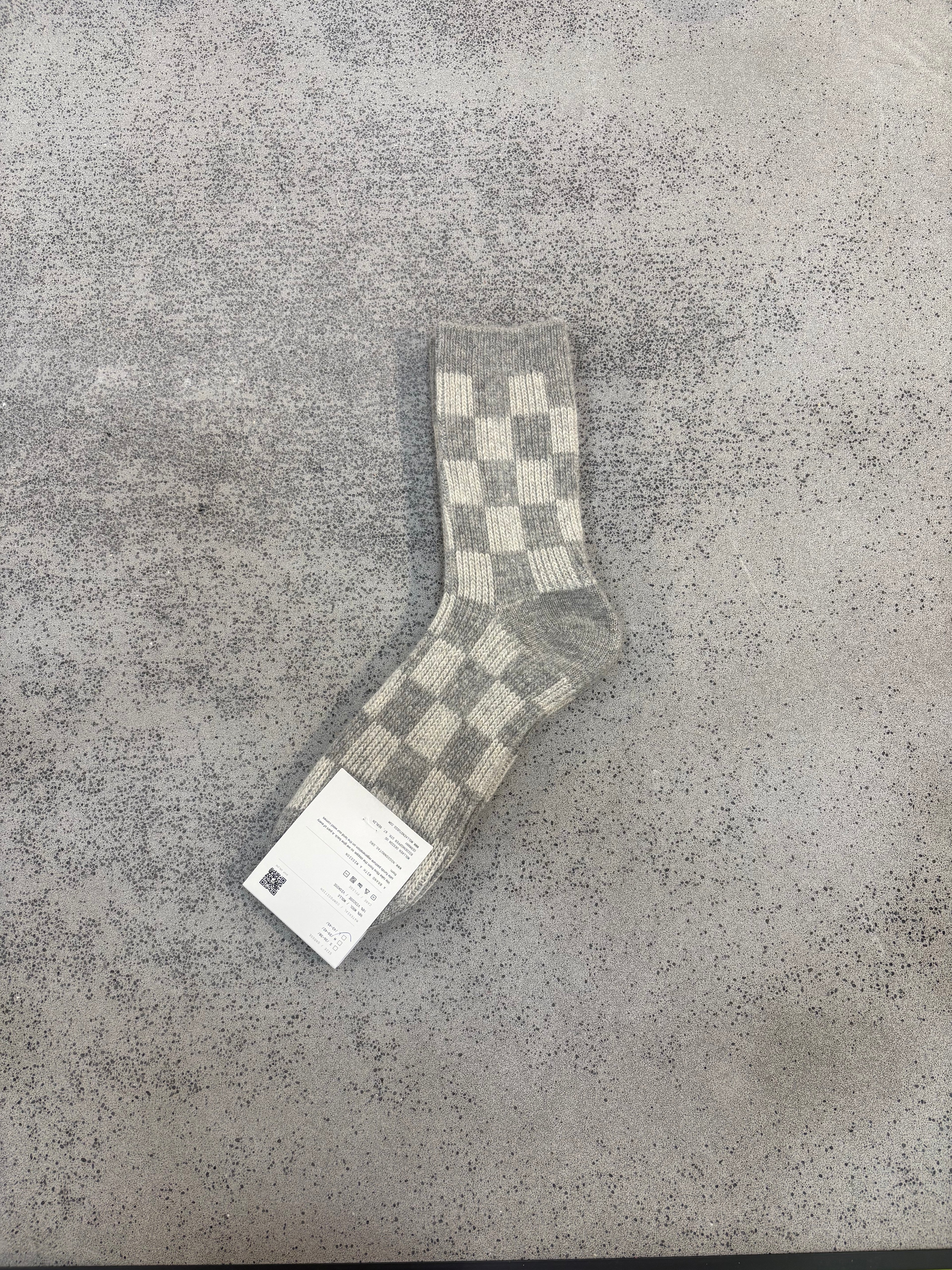 Wollsocken Quadrat