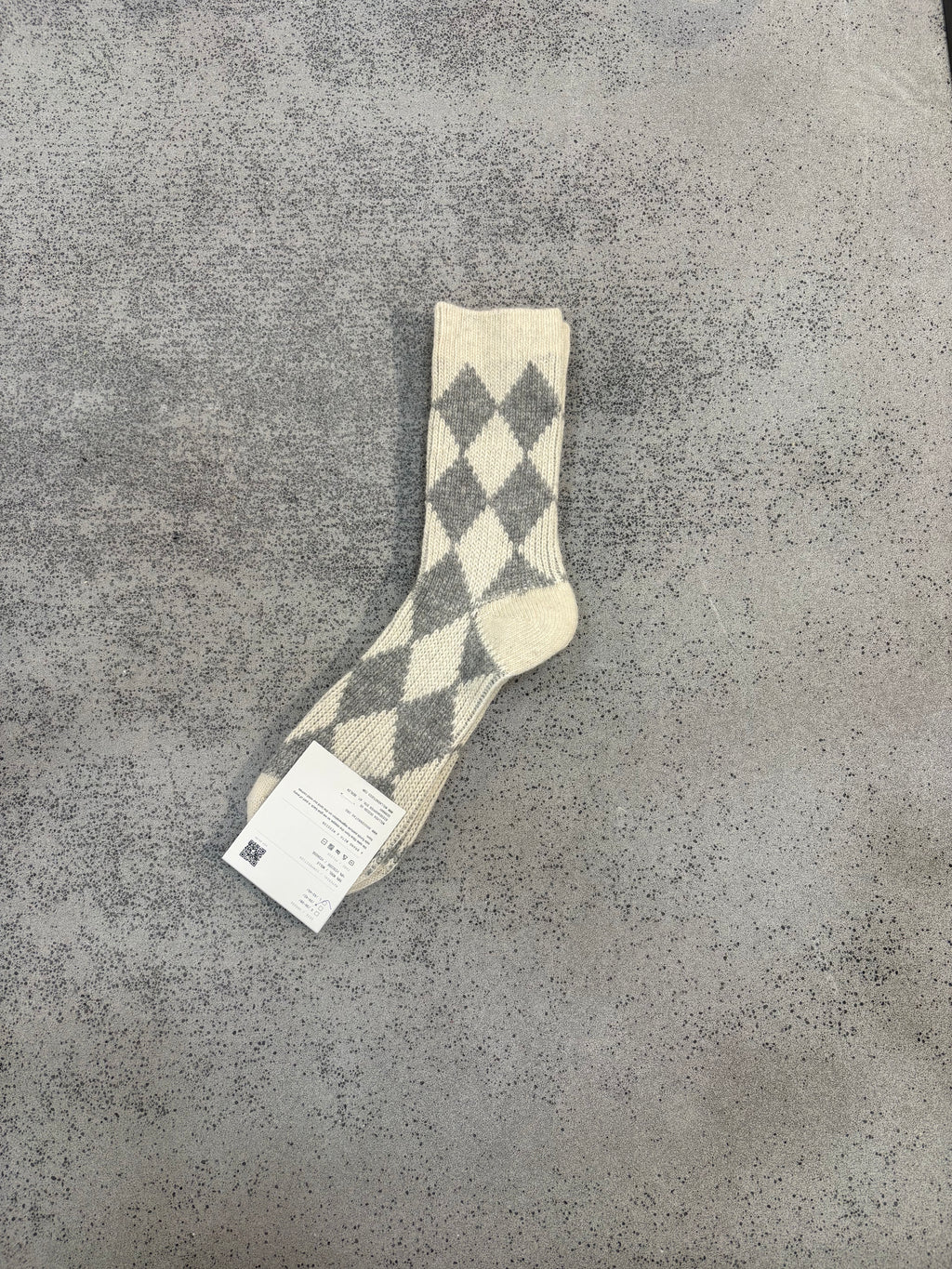Wollsocken Karo