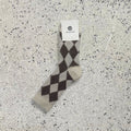 Wollsocken Karo
