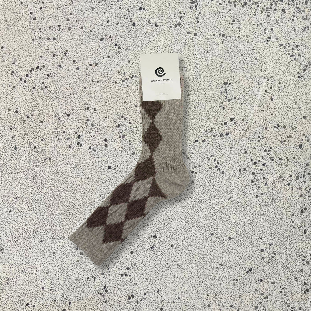 Wollsocken Karo