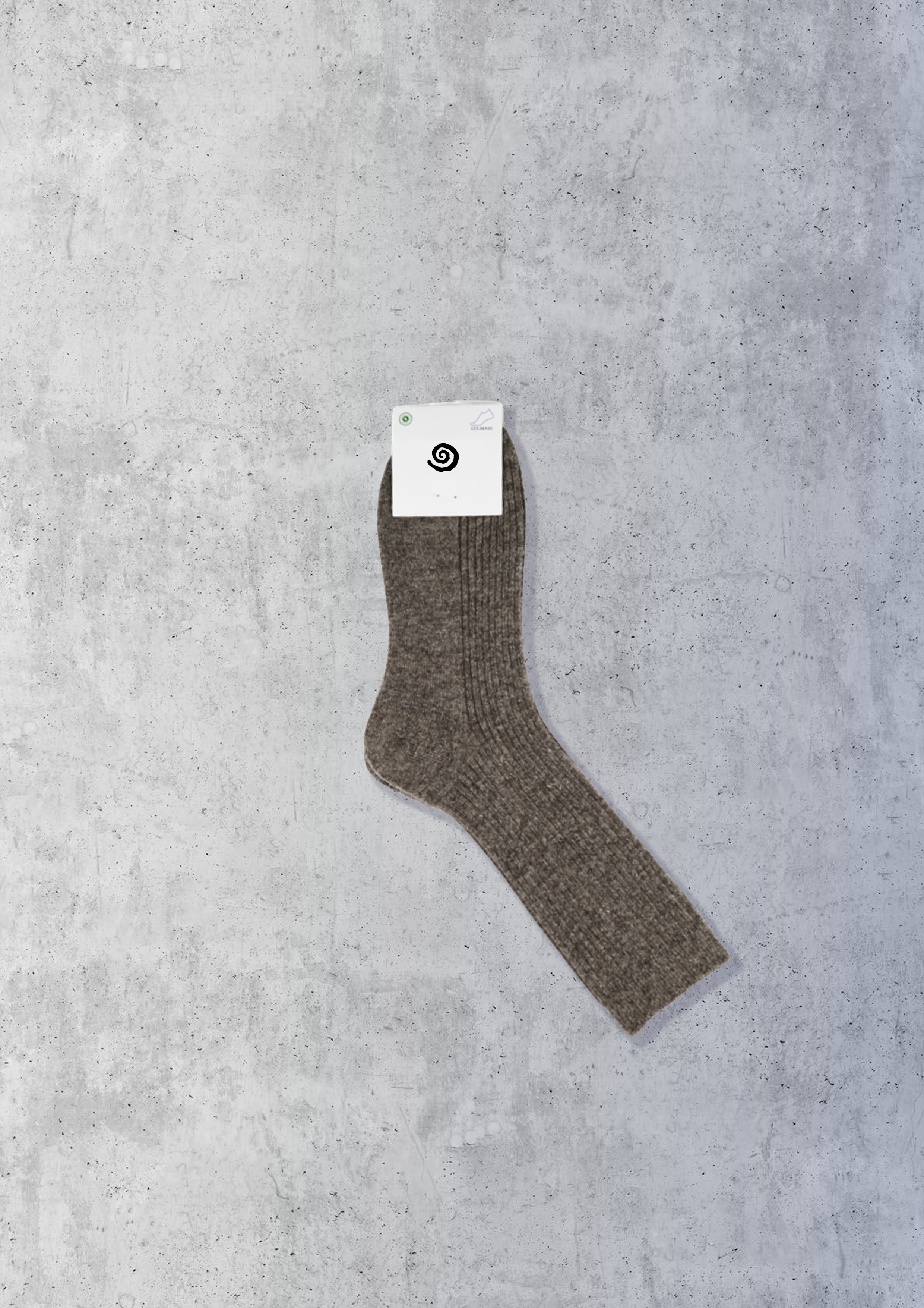 Wollsocken Braun